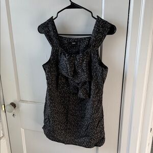 Mossimo Supply Co. Black Blouse with Gold Dots